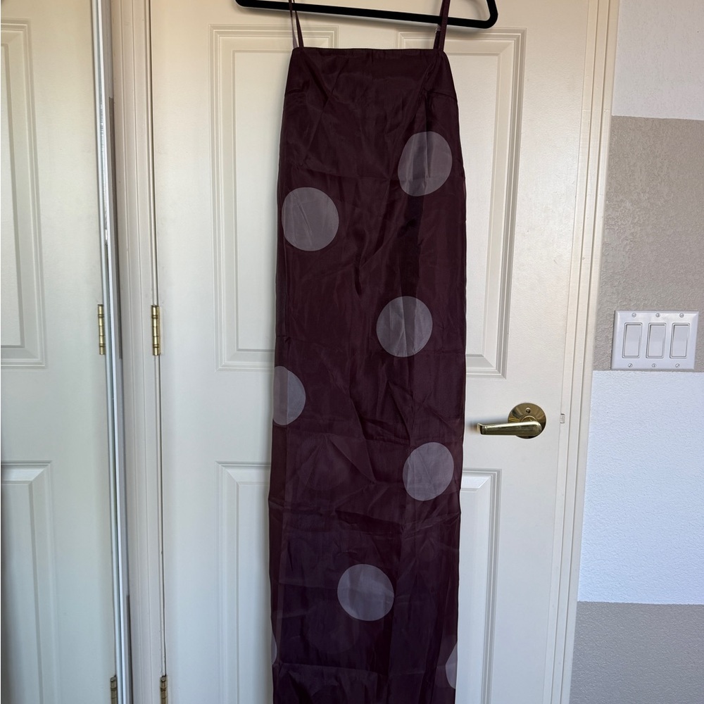 Woman’s Polka Dot Maxi Dress